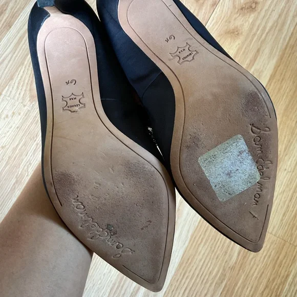 Sam Edelman Black Halan Frayed Pointed Toe Pump Size 6.5 - Picture 11 of 11